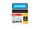 Papier, papier fotograficzny i etykiety - DYMO ® Rhino Industrial Tape 12 mm x 5.5m coloured vinyl white on red - 1805416