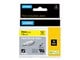 Papier, papier fotograficzny i etykiety - DYMO ® Rhino Industrial Tape 12 mm x 1.5m heat shrink tube black on yellow - 18056