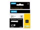 Papier, papier fotograficzny i etykiety - DYMO ® Rhino Industrial Tape 12 mm x 5.5m permanent polyester black on clear - 622289
