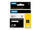 Papier, papier fotograficzny i etykiety - DYMO ® Rhino Industrial Tape 12 mm x 5.5m permanent polyester black on white - 18483