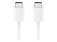 Kabel USB - Samsung USB cable USB-C (M) to USB-C (M) USB 2.0 (Max 3A/25W) 1 m white - EP-DA705BWEGWW
