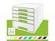 Akcesoria do biura - Leitz Pojemnik z szufladami WOW CUBE Zielony - 52142054