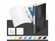 Teczka i podkladka z klipsem - Leitz Ringbinder WOW PP A4 2RR/25mm Black - 42570095