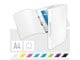 Teczka i podkladka z klipsem - Leitz Ringbinder WOW PP A4 2RR/25mm White - 42570001