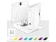 Segregator dzwigniowy i ringowy - Leitz Segregator na dokumenty A4 180° Active WOW Biały - 11060001
