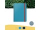 Zeszyty, notesy i formularze - Leitz Cosy Notebook Soft Touch Ruled Wirebound Calm Blue - 45270061