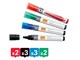 Konferencja i prezentacja - Nobo Liquid Ink Whiteboard Pens Chisel Tip 10 Pack Assorted - 1915386