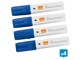 Konferencja i prezentacja - Nobo Glide Whiteboard Pens Large Chisel Tip 4 Pack Blue - 1915389