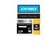 Papier, papier fotograficzny i etykiety - DYMO ® Rhino Industrial Tape 9 mm x 5.5m permanent polyester black on metallized - 18485