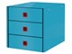 Archiwizacja i przechowywanie - Leitz Pojemnik z 3 szufladami  Click & Store Cosy Morski niebieski - 53680061