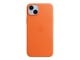 Telefon - Pokrowiec i etui - Apple iPhone 14 Plus Leather Case with MagSafe - Orange - MPPF3ZM/A