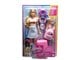 Lalki i akcesoria - Barbie Travel Set With Puppy - HJY18