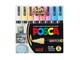 Materialy hobbystyczne - POSCA marker sæt Soft Colors PC-5M 8 ass. - 401613
