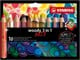 Materialy hobbystyczne - STABILO woody Arty 3 in 1 cardboard wallet of 10 pens incl. a sharpener - 208542