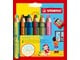 Materialy hobbystyczne - STABILO  woody Arty 3 in 1 cardboard wallet of 6 pens incl. a sharpener - 208550