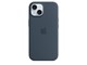 Telefon - Pokrowiec i etui - Apple iPhone 15 Silicone Case with MagSafe - Storm Blue - MT0N3ZM/A