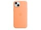 Telefon - Pokrowiec i etui - Apple iPhone 15 Plus Silicone Case with MagSafe - Orange Sorbet - MT173ZM/A