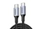 Kabel USB - UGREEN USB-C <-> USB-C - 100W - 1.8m - Czarny - 70429