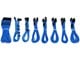 Kabel zasilający (wewnętrzny) - DUTZO Sleeved strumień kabel przedłużający Pro kit - Niebieski - DSC-PCEP30CMBLU