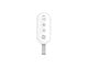 Inteligentny dom - Yale Keyfob - AL-KF-1A-W