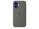 Telefon - Pokrowiec i etui - Apple iPhone 16 Silicone Case with MagSafe - Stone Gray - MYY33ZM/A