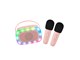 Muzyka - Lalarma Karaoke with lights and two microphone - R - LALAR-KARATWO-WLIGHTS-ROSE