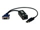 Wzmacniacz i transceiver - Eaton Series USB Single Server Interface Unit Virtual Media KVM Switch HD15 USB RJ45 TAA - B078-101-USB-1