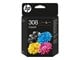 Tusz, toner i material eksploatacyjny - HP 308 / 6L6S6UE - 2-Pack Black and Color (Cyan Magenta Yellow) Ink - 6L6S6UE