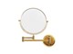 Lusterka kosmetyczne - UNIQ Wall Mirror with 10x Magnification in Gold - 7023-1