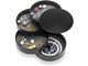 Inne środki higieny osobistej - UNIQ Rotatable Round Jewelry Box with 4 Compartments – Black - 6844-1