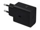 Telefon - Adapter i Ladowarka - Samsung 60W USB-C Power Adapter - Black - EP-T6010NBEGWW