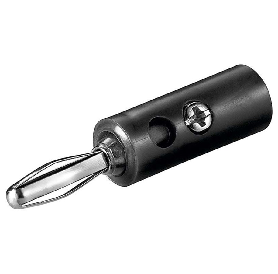 Kabel audio - Pro Banana Plug 4mm - Black - 4040849113734