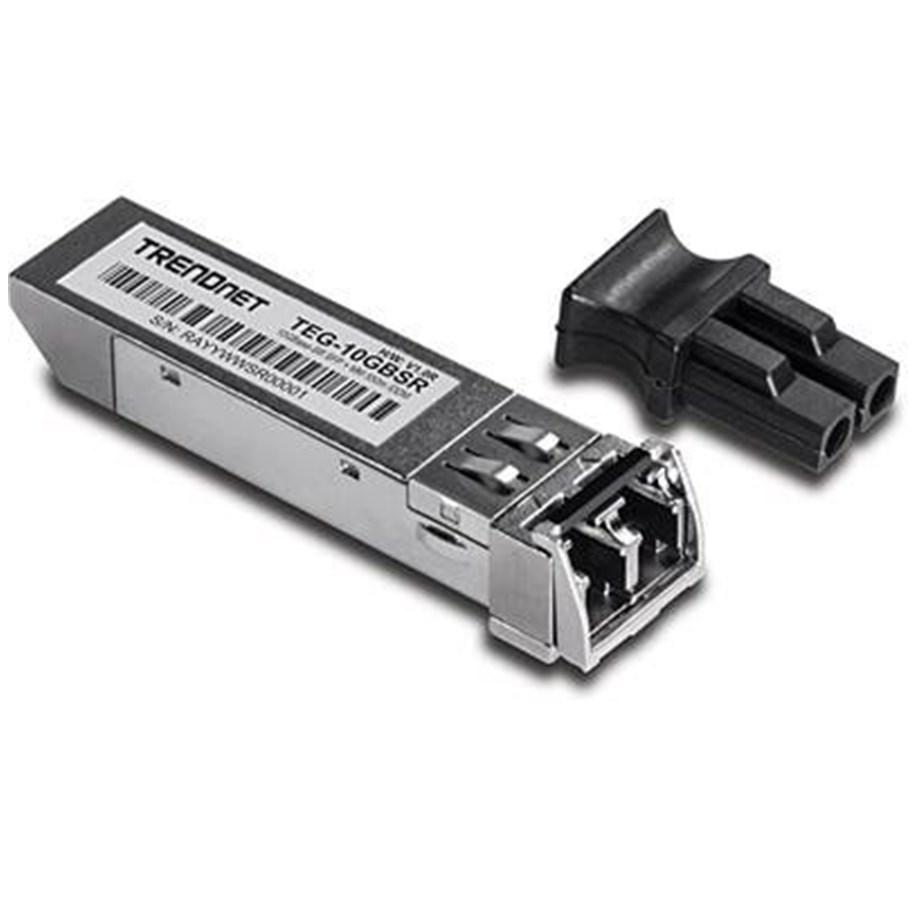 Wzmacniacz i transceiver  - TRENDnet TEG-10GBSR 10GBASE-SR SFP+ Multi Mode LC Module 550 m (1.804 feet) with DDM - TEG-10GBSR