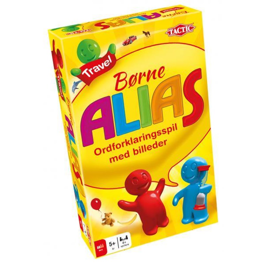 gry-planszowe-karciane-i-kosci - Tactic Alias Børne rejsespil (DK) - 53304