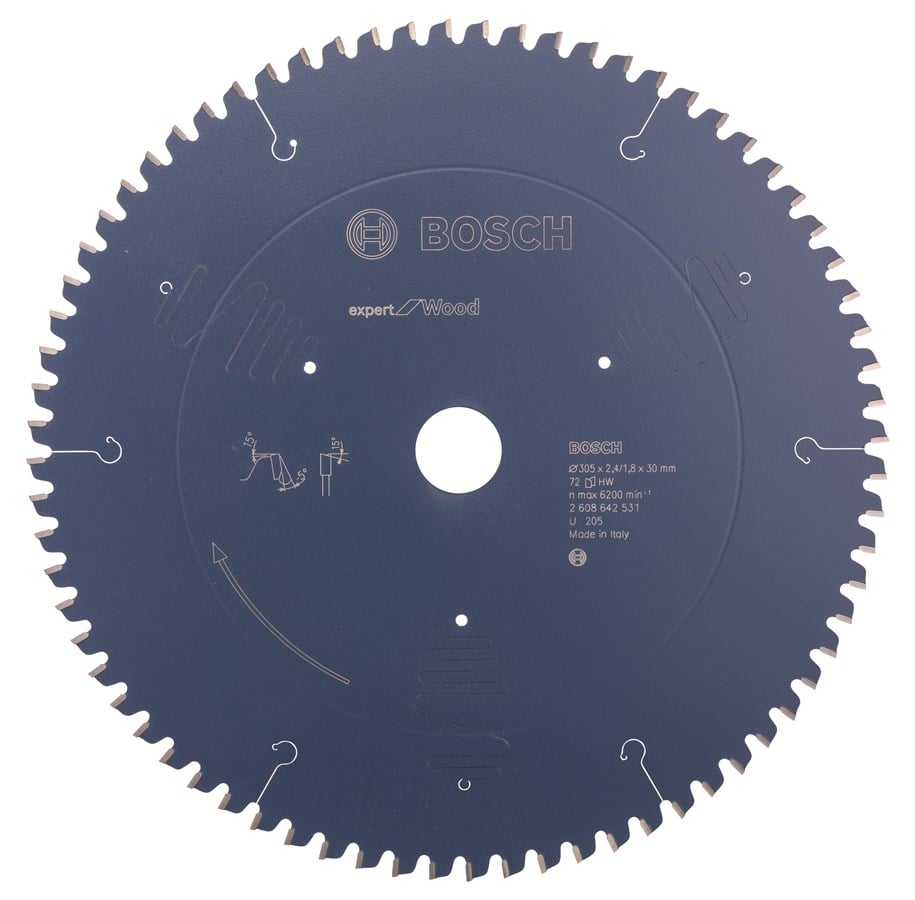 Pila tarczowa - Bosch RUNDSAVKL 305X2.4X30MM 72T EXP WOOD - 2608642531