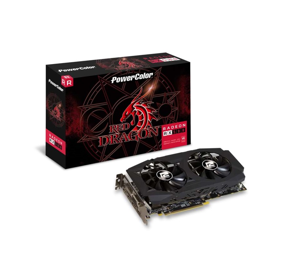 Karta graficzna - PowerColor Radeon RX 580 Red Dragon - 8GB GDDR5 RAM - Karta graficzna - AXRX 580 8GBD5-3DHDV2/OC
