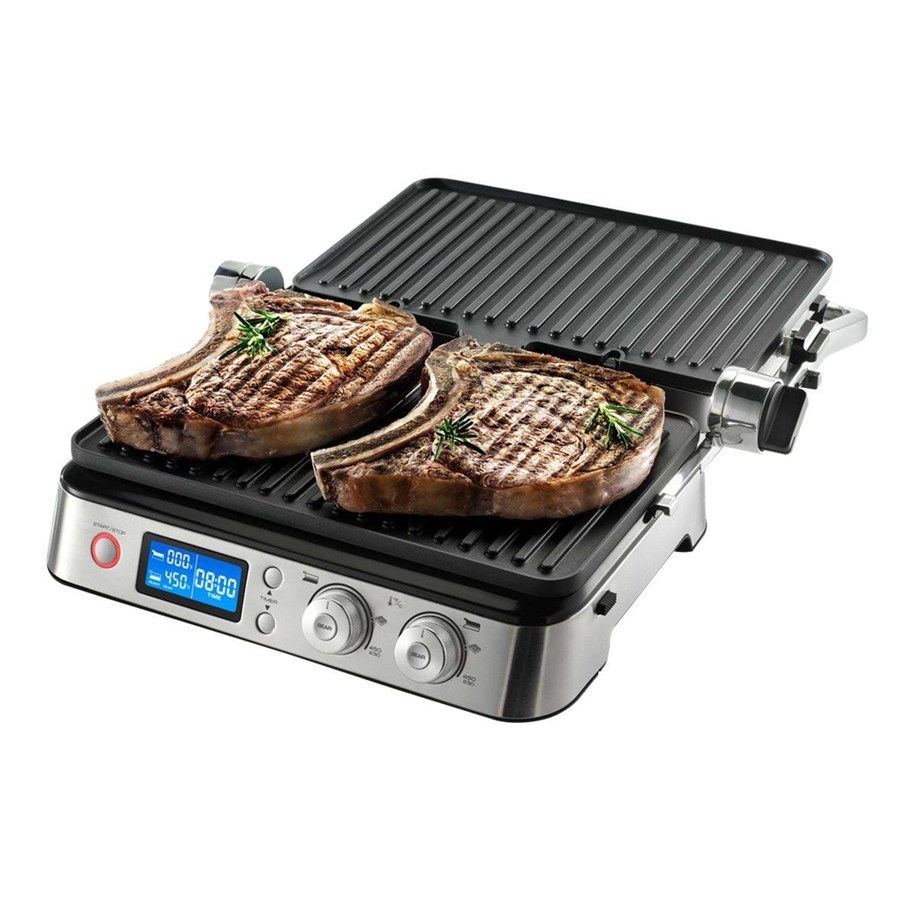Grill stolowy - DeLonghi De'Longhi CGH 1020D - grill/griddle - rustfrit stål - CGH1020D