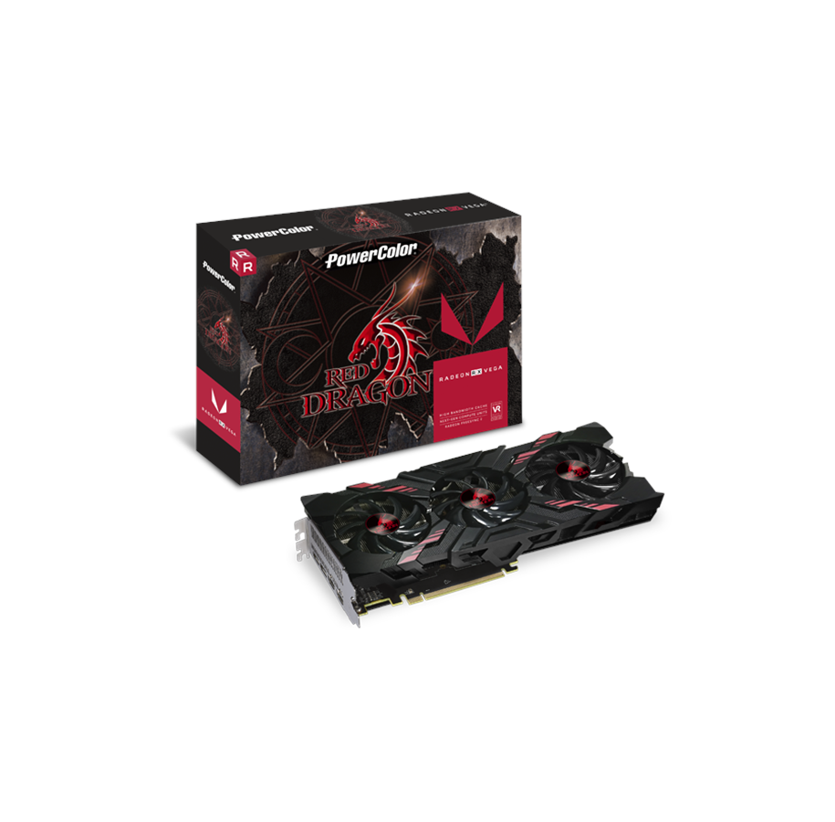 Karta graficzna - PowerColor Radeon RX VEGA 56 Red Dragon - 8GB HBM2 - Karta graficzna - AXRX VEGA 56 8GBHBM2-2D2HD/OC