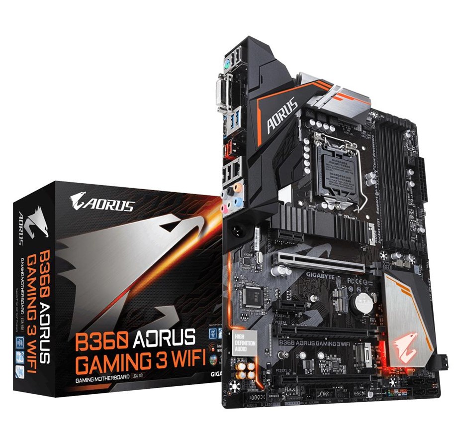 Plyta glówna - GIGABYTE B360 AORUS GAMING 3 WIFI Płyta główna - Intel B360 - Intel LGA1151 socket - DDR4 RAM - ATX - B360 AORUS GAMING 3 WIFI