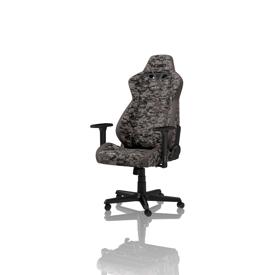 Fotel gamingowy - Nitro Concepts S300 Gaming Chair - Urban Camo Krzesło gamingowe - Brązowo-czarny - Tkanina - 136.1 kg - NC-S300-UC