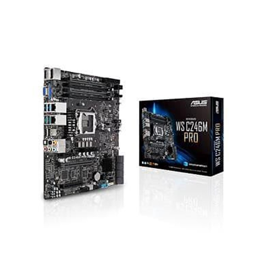 Plyta glówna - ASUS WS C246M PRO Płyta główna - Intel C246 - Intel LGA1151 socket - DDR4 RAM - Micro-ATX - 90SW00E0-M0EAY0