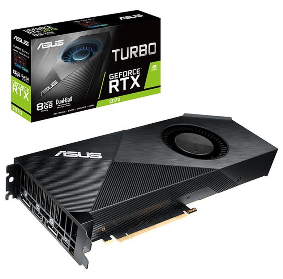 Karta graficzna - ASUS GeForce RTX 2070 Turbo - 8GB GDDR6 RAM - Karta graficzna - 90YV0C80-M0NA00