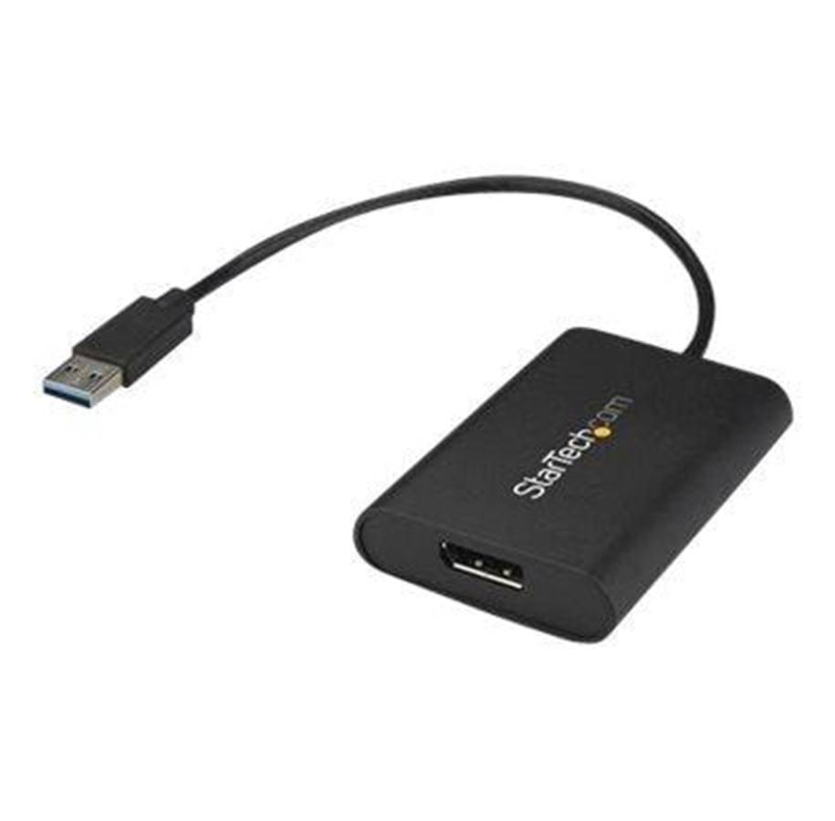 Kabel wyswietlacza - StarTech.com USB to DisplayPort Adapter - USB 3.0 - 4K 30Hz - external video adapter - MCT T6-688L - black - USB32DPES2