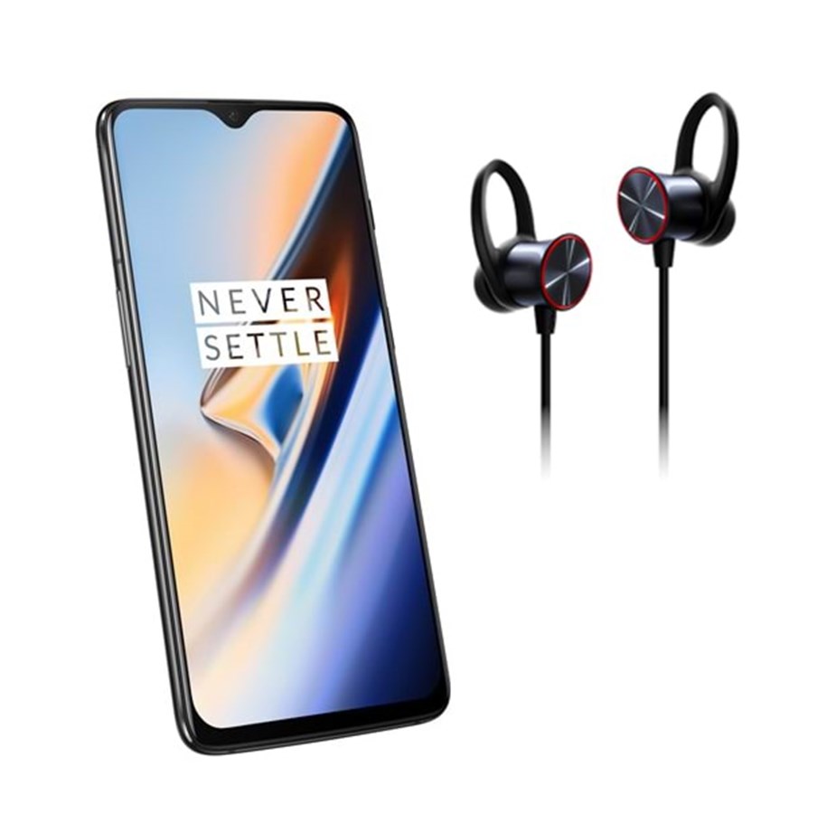 Telefon komórkowy - OnePlus 6T 128GB/8GB - Midnight Black incl. Bullets Wireless - 5011100514-BUNDLE