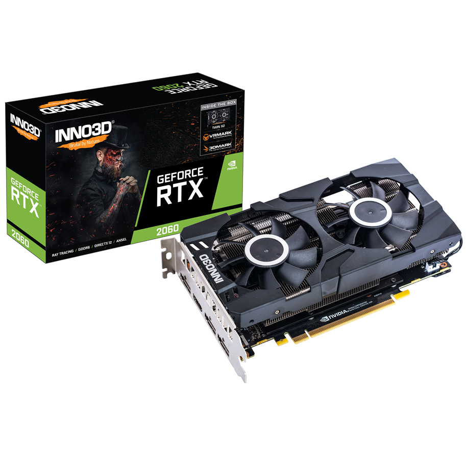 Karta graficzna - Inno3D GeForce RTX 2060 Twin X2 - 6GB GDDR6 RAM - Karta graficzna *DEMO* - N20602-06D6-1710VA23