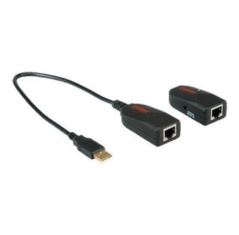 Wzmacniacz i transceiver  - Roline USB 2.0 Extender over RJ-45 - 12.04.1100