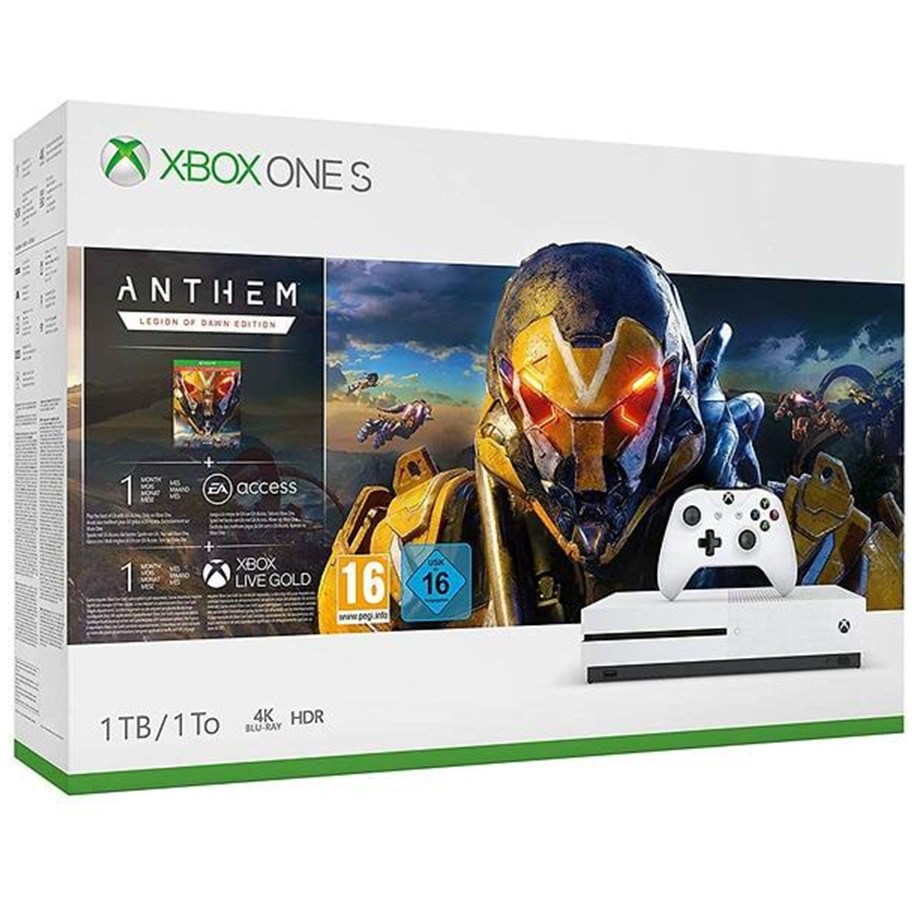 Konsola do gier - Microsoft Xbox One S - 1TB (Anthem Legion of Dawn Bundle) - 234-00946