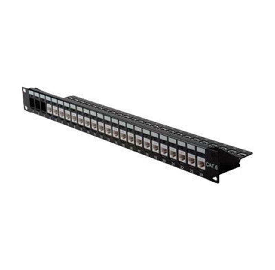 Akcesoria sieciowe - Roline 19''KeystPanel C5/C6. 24xUTP blank. blk - 26.11.0357