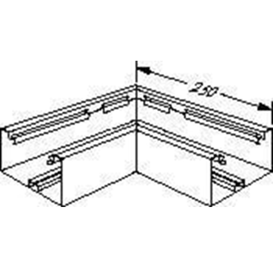 Kasety, listwy szynowe i mocowania - Tehalit Flat angle br 70170 l 9105 perlewhite - L9105PH