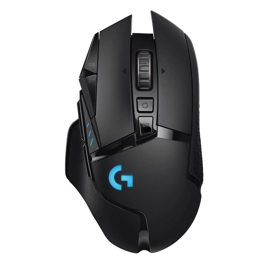 Myszka - Logitech G502 LIGHTSPEED - Myszka do gier - Optyczny - 11 - Czarny z RGB - 910-005568
